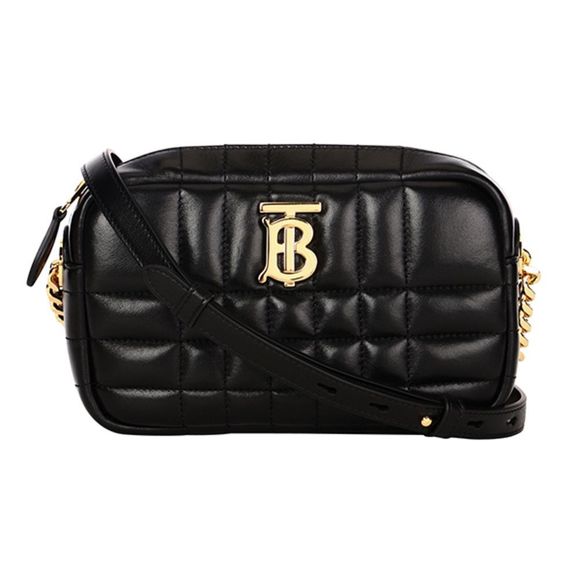 Burberry Roller Lola Mini Quilted Nappa Leather Black Shoulder Bag - Picture 1 of 9